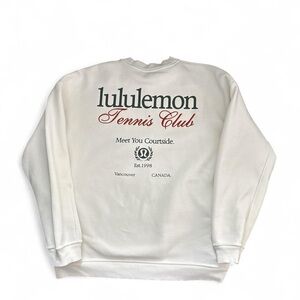 lululemon athletica Cream Tennis Club woman’s Crewneck Sweater